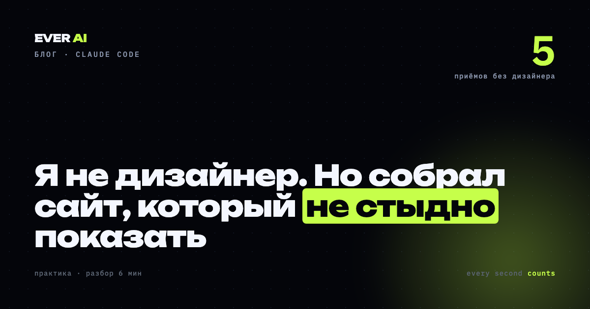 Дизайн через Claude без дизайнера