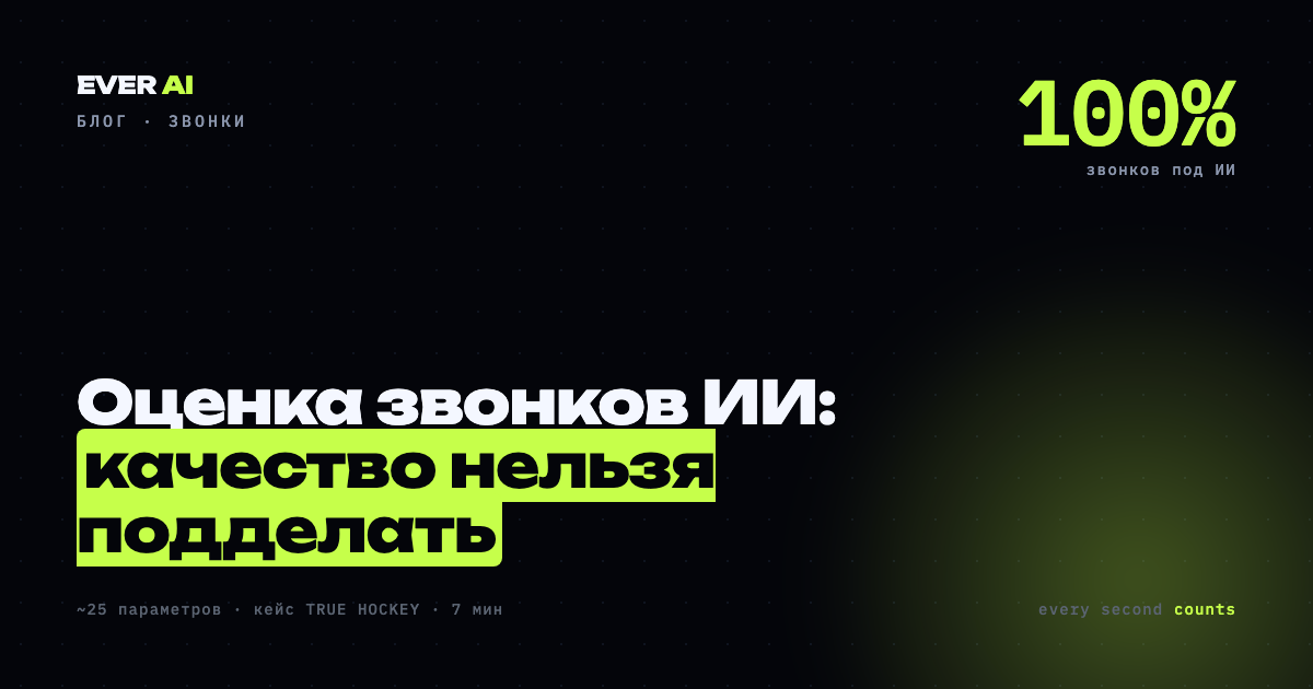 ИИ-оценка звонков менеджеров